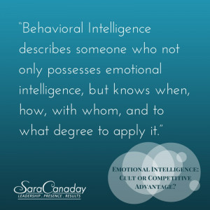 Emotional Intelligence: Cult or Competitive Advantage?