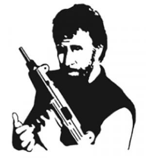 Chuck Norris With Gun Pictures, Images & Photos