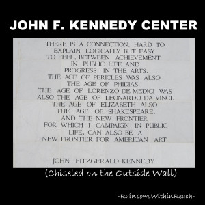 photo of: JFK quote on the importance of the Arts
