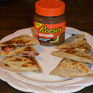 Quesadillas with #ReesesSpread makes a perfect after school snack ...