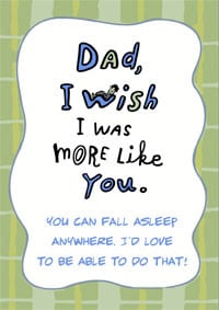 Funny Dad's Birthday Card - A Funny Card For Your Father.