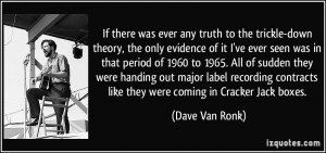 ... contracts like they were coming in Cracker Jack boxes. - Dave Van Ronk