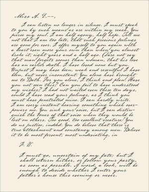 captain wentworth letter