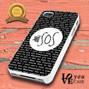 5SOS Quote Black Design Wherever You Are for iphone, ipod, samsung ...