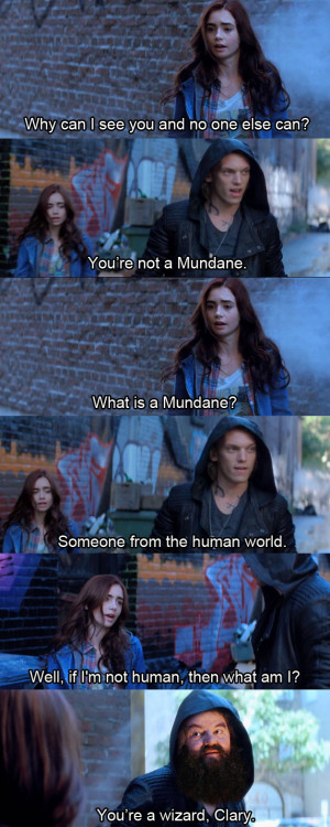 Mortal Instruments City of Bones Meme On Being Mundane
