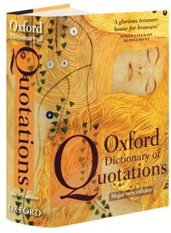 Oxford Dictionary of Quotations book