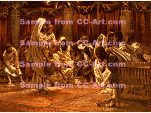 Jesus washing the Disciples` Feet, from The Life of Jesus Christ by J ...