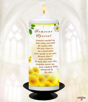 inspiration sayings memories 6inch white candle view item inspiration ...