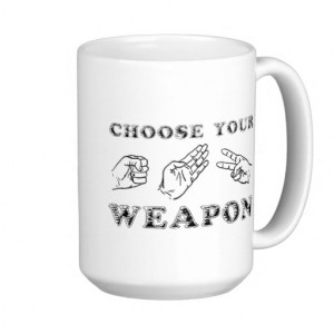 Rock Paper Scissors Funny Mug Humor