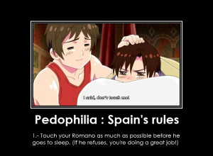 anime axis powers hetalia spain south italy demotivational poster