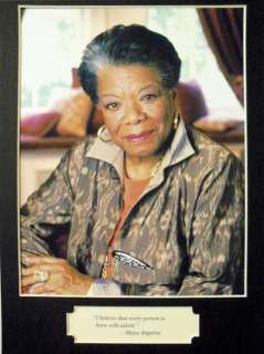 Maya Angelou African American Author Poet Quote Framed