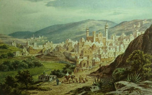 Hebron - الخليل : HEBRON - Engraving 8 - ca. 1830s