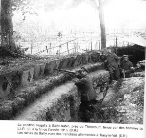 German trench raid photograph