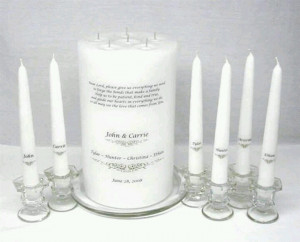 Family unity candle