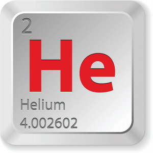 This is a periodic table tile for the element helium