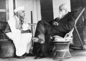... Tagore and Jawaharlal Nehru - November 4 1936 Bolpur Bengal