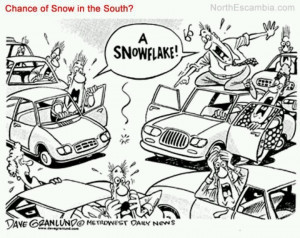Snow in the south