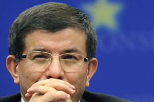 Ahmet Davutoglu gave a talk at the opening dinner session of the