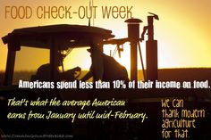 Food Check-Out Week - American's spend less than 10% of their income ...