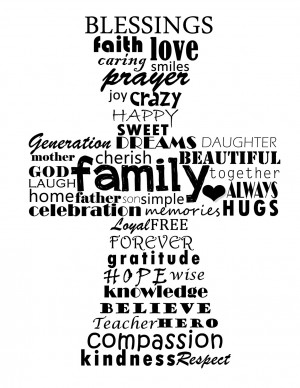 Printable Cross Subway Art 8x10