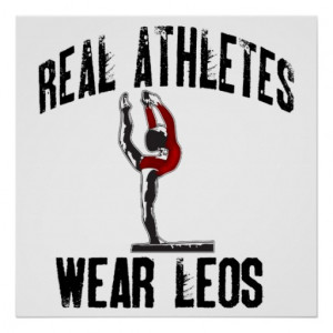 Real Athletes Gymnastics Poster