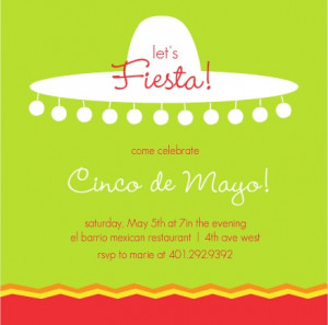 Mexican Sombrero Party Invite invitation templates