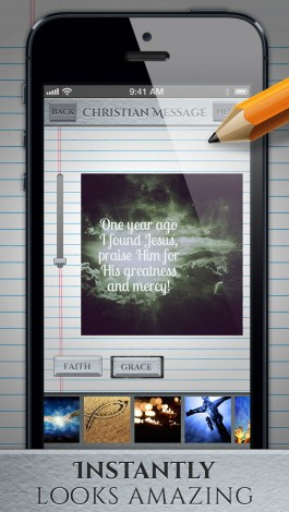 ... tela Christian Message - Share bible quotes on Instagram para iPhone