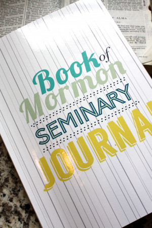 The Book of Mormon Seminary Journal is now available !!