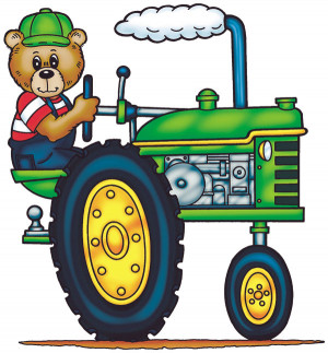 Bear On Tractor