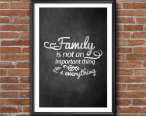 Chalkboard Family Quotes Printable print, Scripture art, Wall decor ...