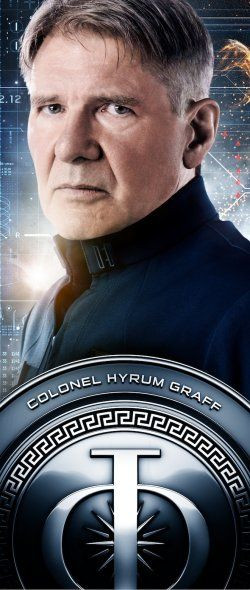 Ender's Game. Harrison Ford as Colonel Graff.