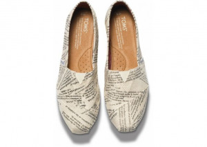 TOMS Dictionary Quotes Women's Shoes