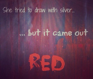 silver crayon red paint try the crayon get the paint