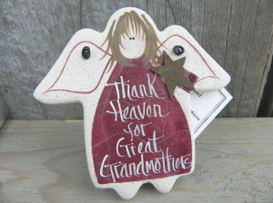 Great Grandmother Gift Angel Salt Dough by cookiedoughcreations, $7.95