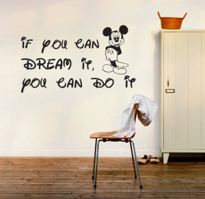 Mickey mouse wall decal quotes decal