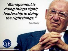 ... is doing the right things peter drucker more peter drucker management
