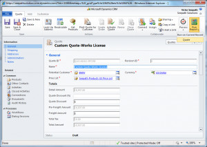 ... Export to Word, Excel, PDF or XML Print quote from CRM 2011 Online
