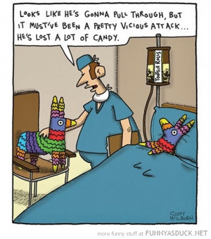 pinata comic hospital lost lot candy funny pics pictures pic picture ...