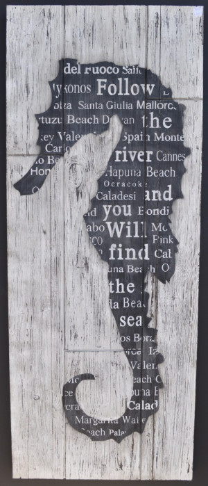 ... Quotes, Recycled Wood, Coastal Character, Seahorse Art, Wooden Signs