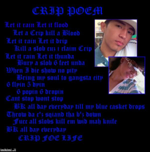 Crip Sayings Crip poem image