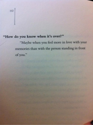 It’s always difficult to know when a relationship is over but ...