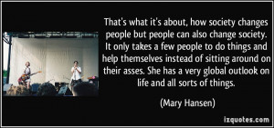 More Mary Hansen Quotes
