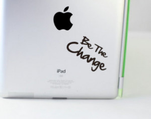 ... Change Vinyl Car Decal - Sticker Macbook Pro - Mahatma Gandhi Quote