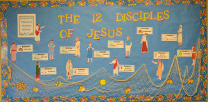 This bulletin board is from a request for The 12 Apostles of Jesus ...