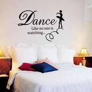 Details about Dance Like No One is Watching Quote Wall Art Sticker ...