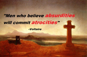 Men who believe absurdities…
