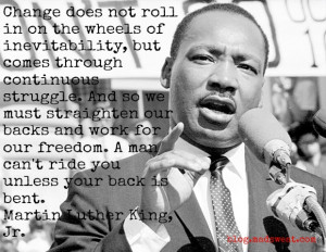 In honor of Dr. Martin Luther King Jr. Thank you, Dr. King!