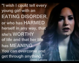 demi lovato eating disorder quote