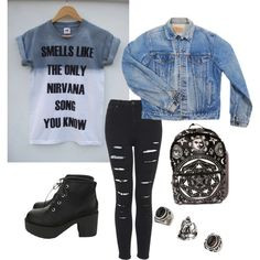 Smells Like The Only Nirvana Song You Know by celierose - Polyvore on ...