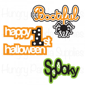 halloween phrases svg decorate your scrapbook or cards for this years ...